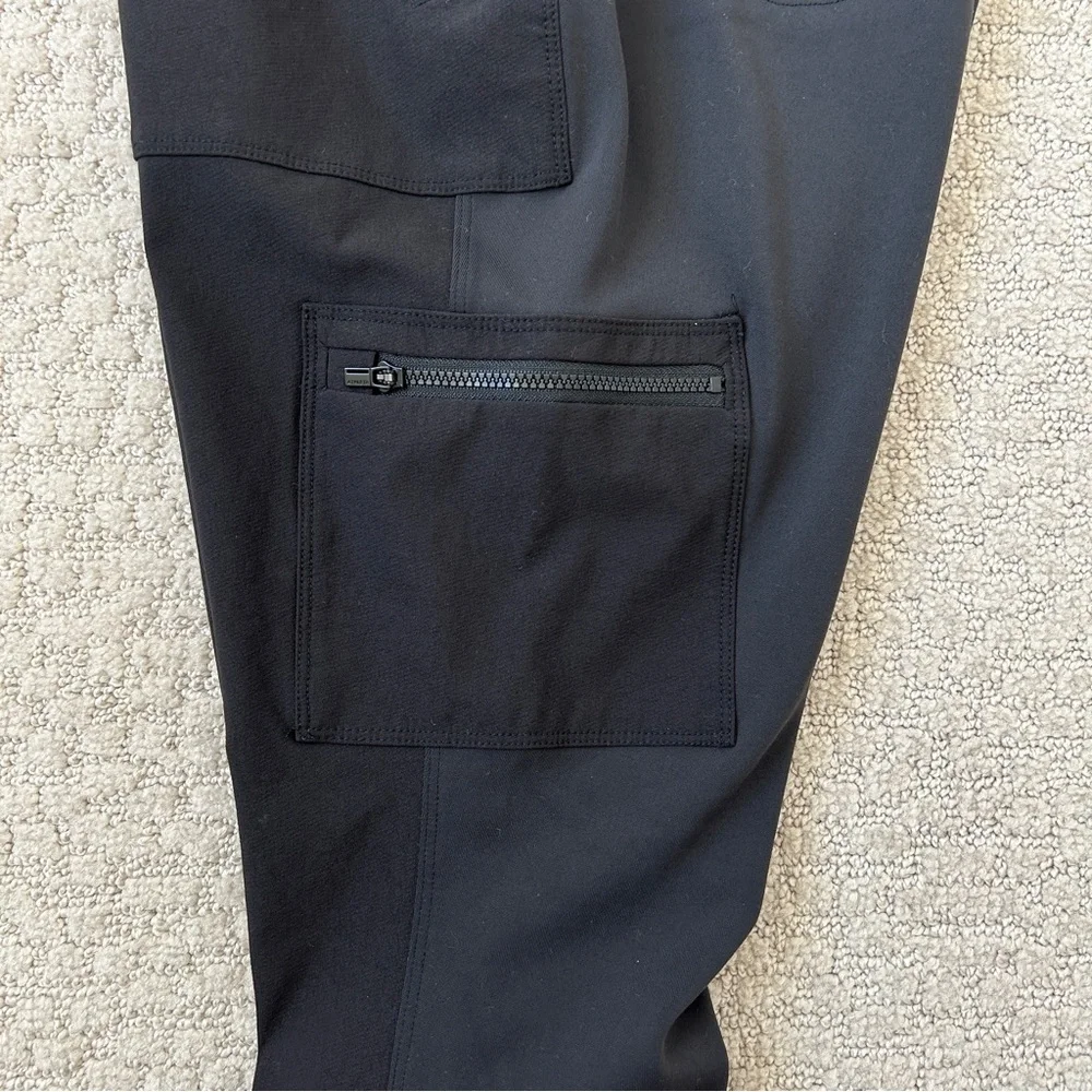 Athleta Leggings 12 Headlands Hybrid Cargo Pockets Tights Hiking Outdoors Black - Picture 7 of 14
